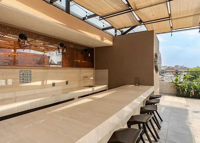 Stylish With Rooftop In Roma Norte Apartamento